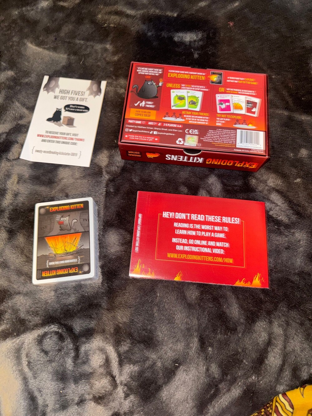 Exploding Kittens Original Edition Card Game 2-5 Players Ages 7+